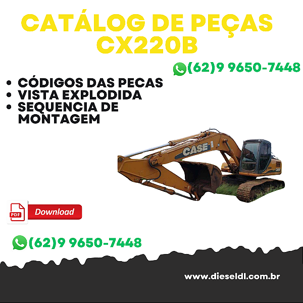 CATÁLOGO DE PEÇAS ESCAVADEIRA CX220B  CASE