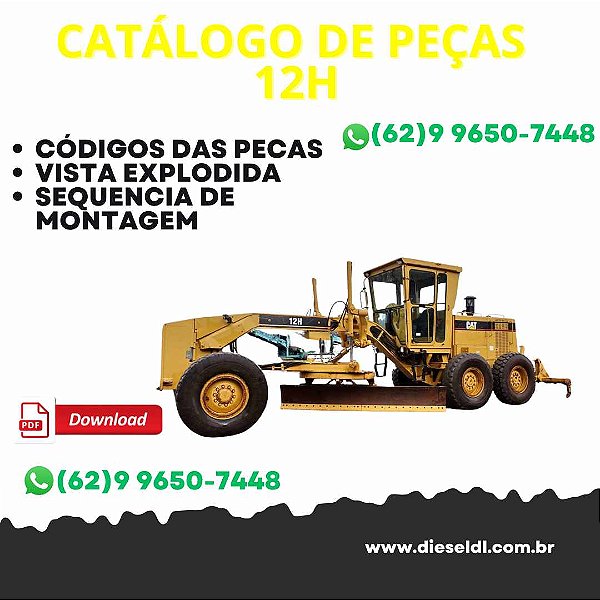 CATÁLOGO DE PEÇAS 12H MOTONIVELADORA   CAT