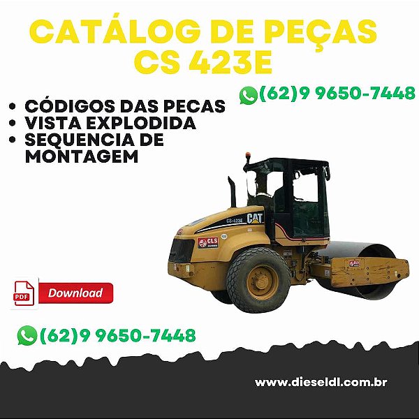 CATÁLOGO DE PEÇAS CS 423E ROLO COMPACTADOR CAT