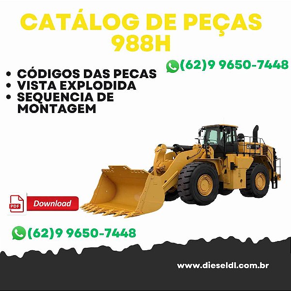 CATÁLOGO DE PEÇAS 988H CARREGADEIRA  CAT