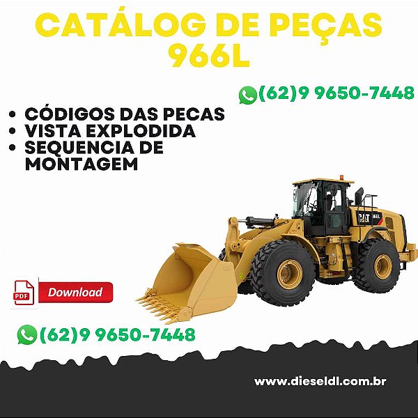 CATALOGO DE PEÇAS CARREGADEIRA 966L  CAT