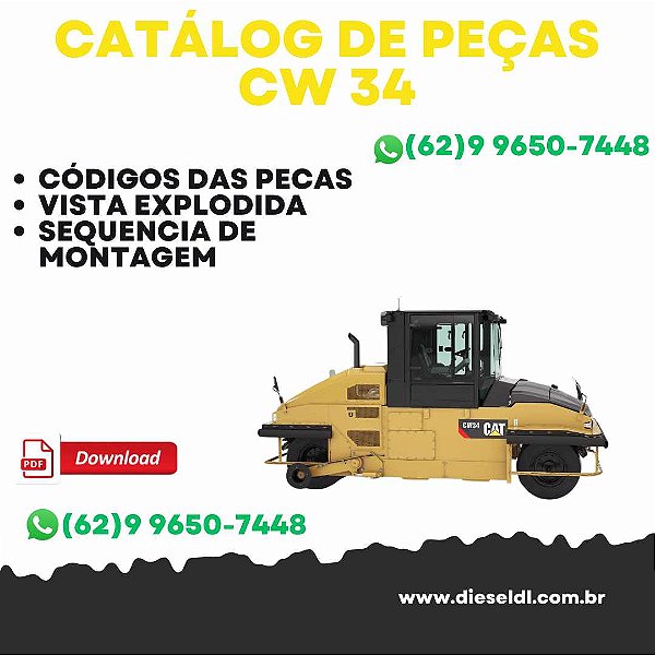 CATÁLOGO DE PEÇAS CW34 COMPACTADOR DE SOLO  CAT