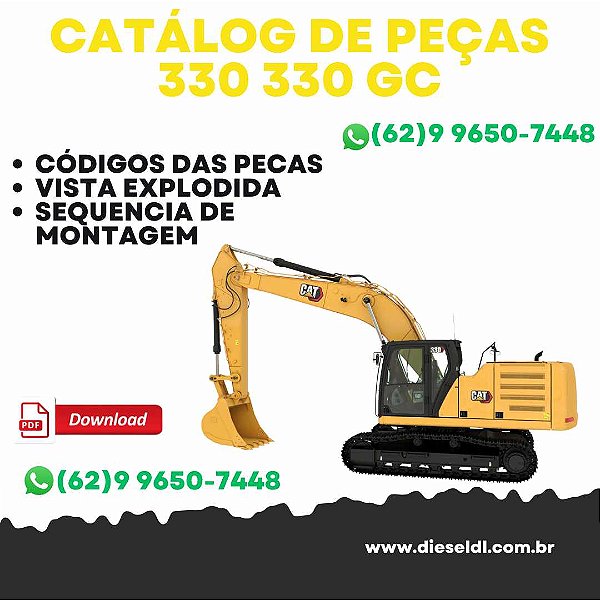 CATÁLOGO DE PEÇAS ESCAVADEIRA 330 330GC  - CAT