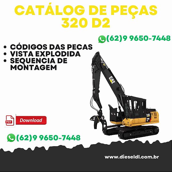 CATÁLOGO DE PEÇAS MAQUINA FLORESTAL 320D2  - CAT