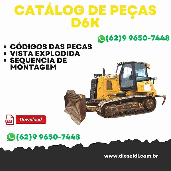 CATÁLOGO DE PEÇAS  TRATOR ESTEIRAS D6K CAT