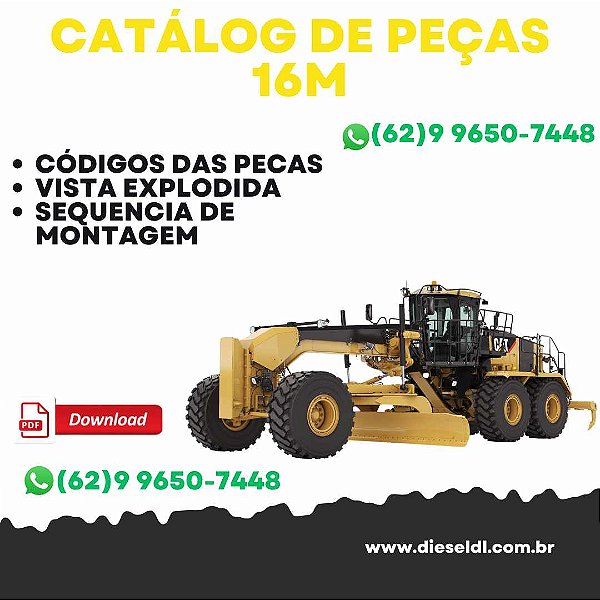 CATÁLOGO DE PEÇAS MOTONIVELADORA 16M  CAT