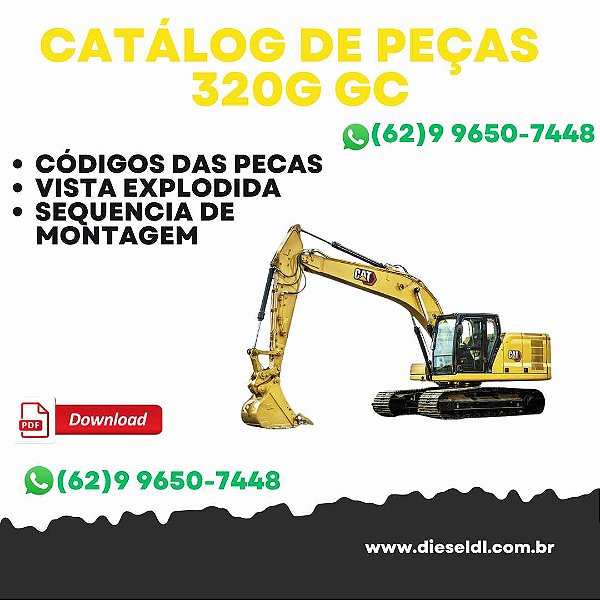 CATÁLOGO DE PEÇASE SCAVADEIRA 320 GC   CAT