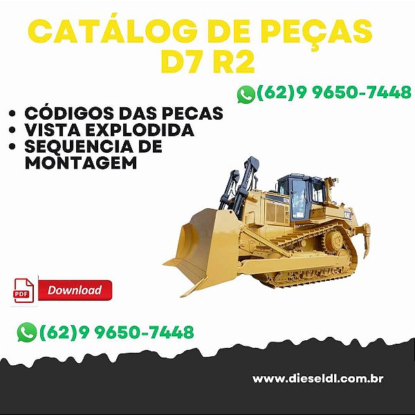 CATÁLOGO DE PEÇAS TRATOR ESTEIRAS D7R2  CAT