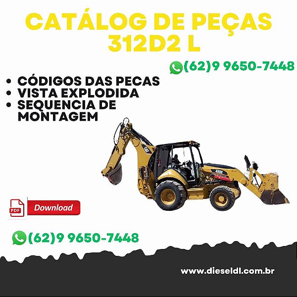 CATÁLOGO DE PEÇAS  ESCAVADEIRA  312D2 L CAT