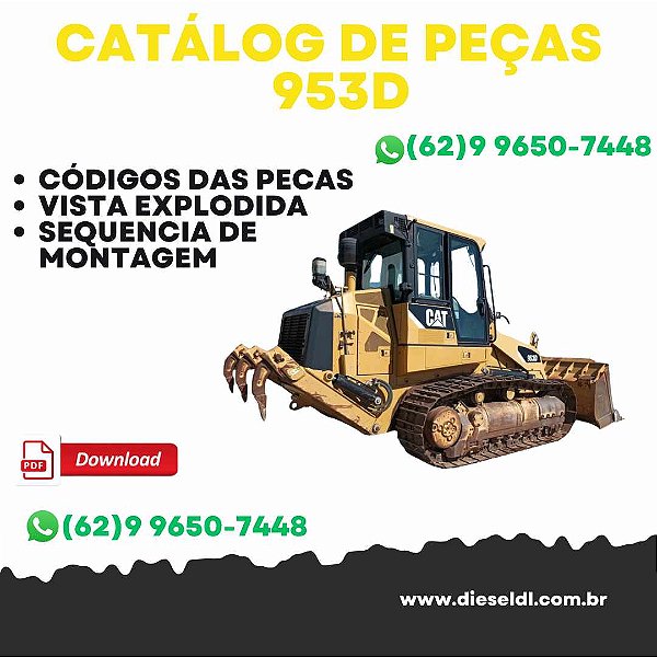 CATÁLOGO DE PEÇAS CARREGADEIRA DE ESTEIRA S953D  CAT