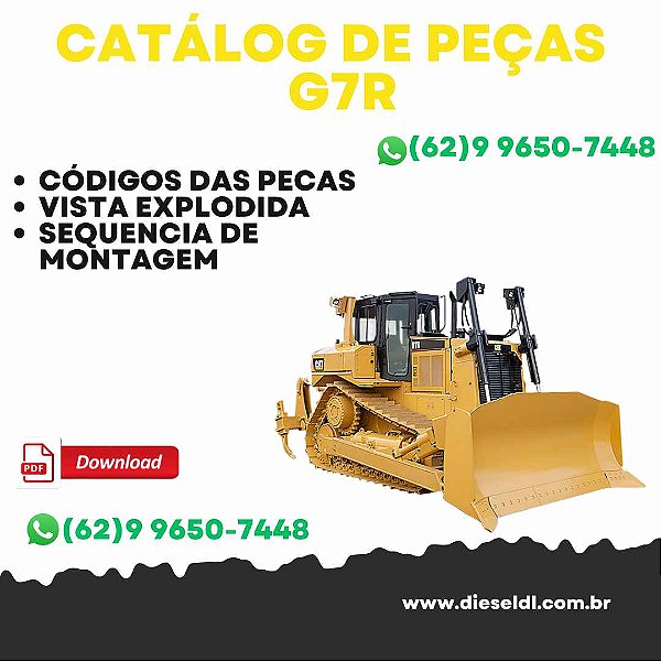CATÁLOGO DE PEÇAS TRATOR DE ESTEIRAS D7R  CAT