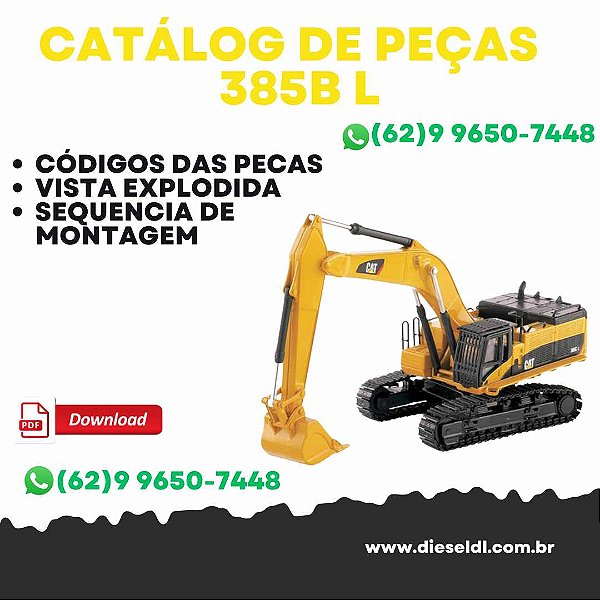 CATÁLOGO DE PEÇAS  ESCAVADEIRA 385B L  CAT