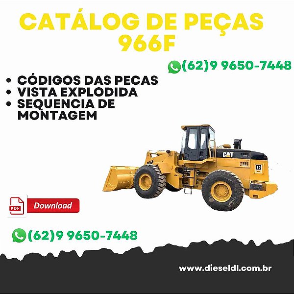 CATÁLOGO DE PEÇAS CARREGADEIRA 966F   CAT