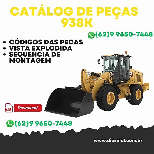 CATÁLOGO DE PEÇAS CARREGADEIRA 938K   CAT