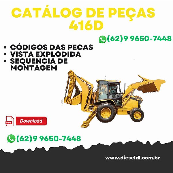 CATÁLOGO DE PEÇAS RETROESCAVADEIRA 416D  CAT