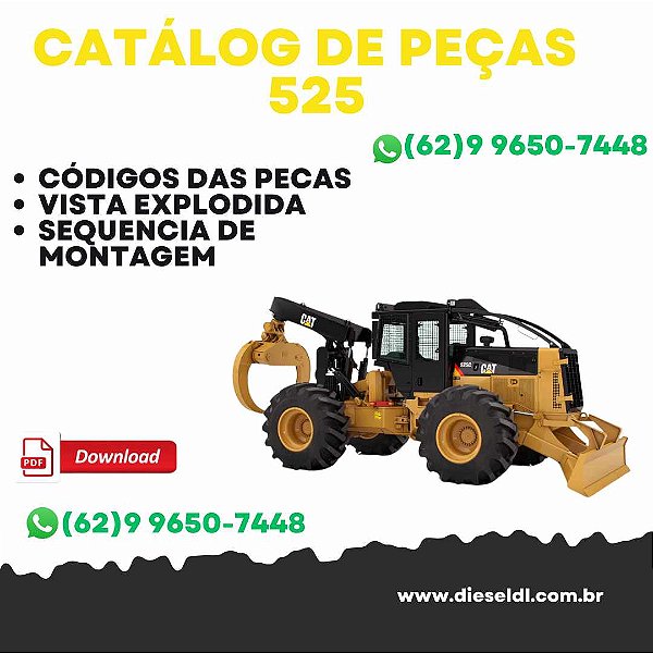 CATÁLOGO DE PEÇAS SKIDDER 525  CAT