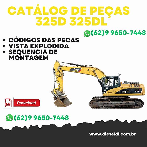 CATÁLOGO DE PEÇAS ESCAVADEIRA 325D 325DL  CAT