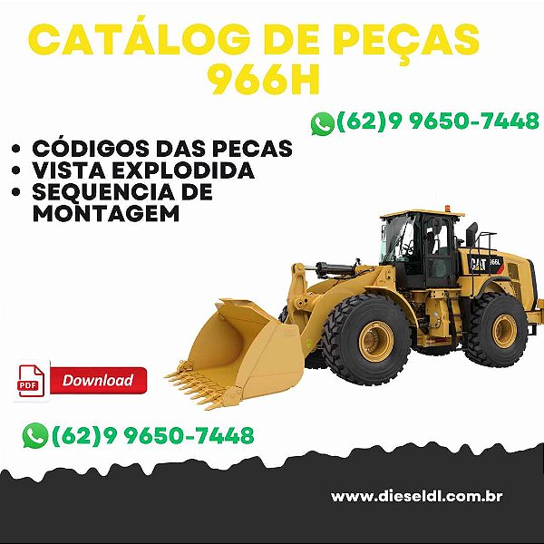 CATÁLOGO DE PEÇAS CARREGADEIRA 966H  CAT