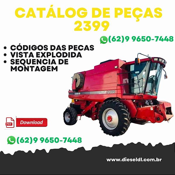 CATÁLOGO DE PEÇAS COLHEITADEIRA  2399 CASE IH
