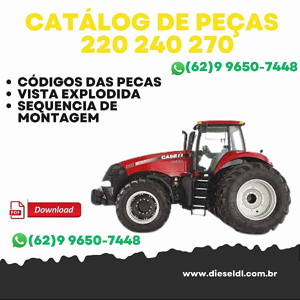 CATÁLOGO DE PEÇAS TRATORES  MAGNUM 220 240 270 CASE