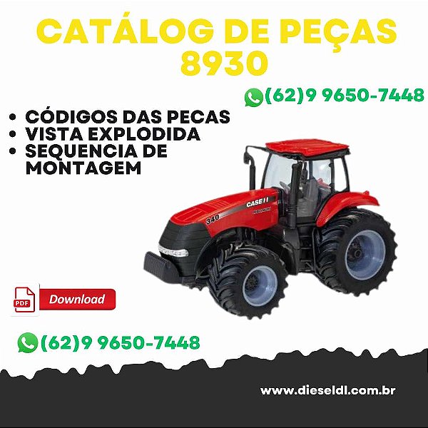 CATÁLOGO DE PEÇAS TRATORES MAGNUM 8930 8940 8950 CASE