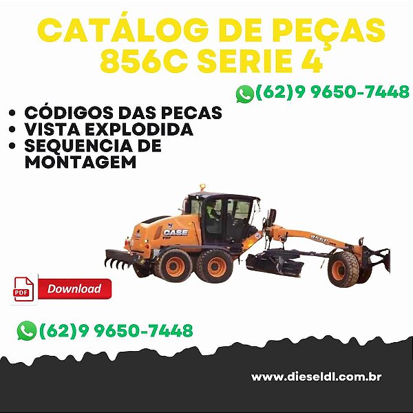 CATÁLOGO DE PEÇAS MOTONIVELADORA  836C 836C AWD 856C 856C AWD SERIE 4 CASE