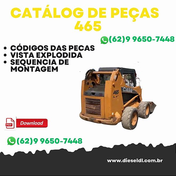 CATÁLOGO DE PEÇAS  MINICARREGADEIRA 465 SERIE 3 CASE