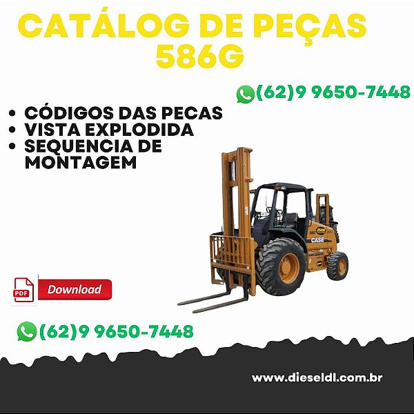 CATALOGO DE PEÇAS EMPILHADEIRA 586G  CASE