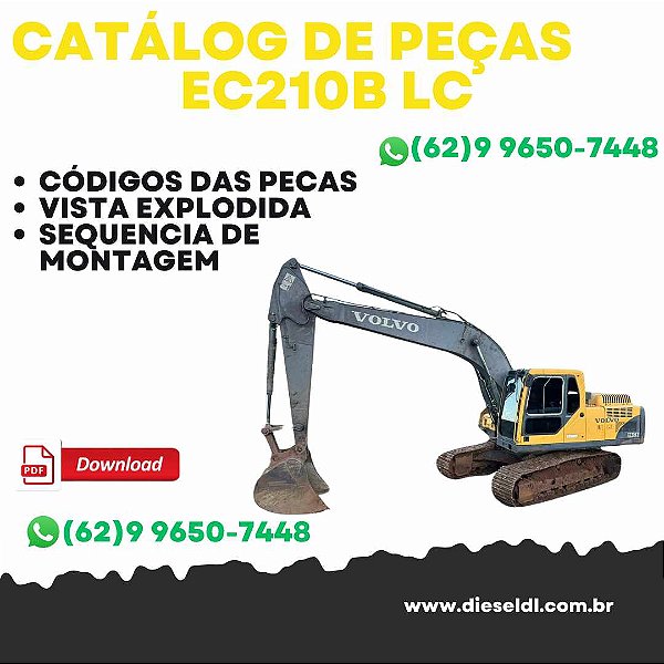 CATÁLOGO DE PEÇAS ESCAVADEIRA EC210B LC VOLVO