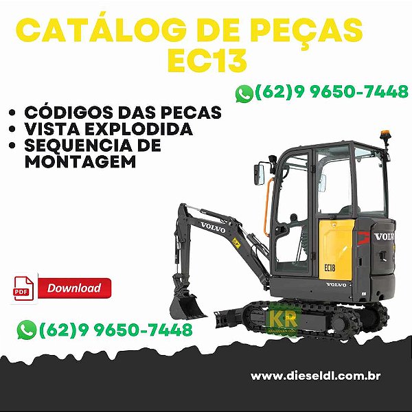 CATÁLOGO DE PEÇAS MINI ESCAVADEIRA EC13 VOLVO