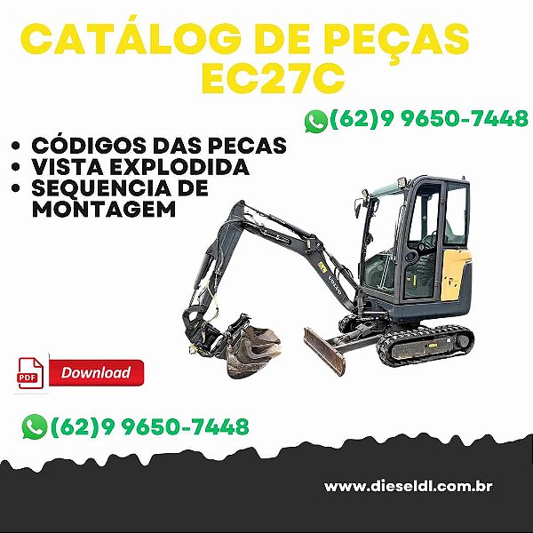 CATÁLOGO DE PEÇAS MINI ESCAVADEIRA EC27C VOLVO