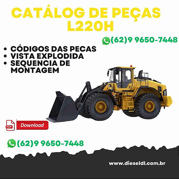 CATÁLOGO DE PEÇAS ESCAVADEIRA L220H VOLVO