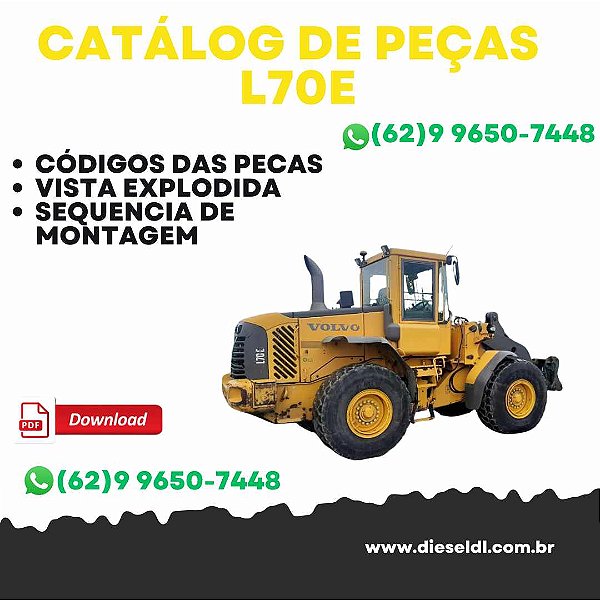 CATÁLOGO DE PEÇAS ESCAVADEIRA L70E VOLVO