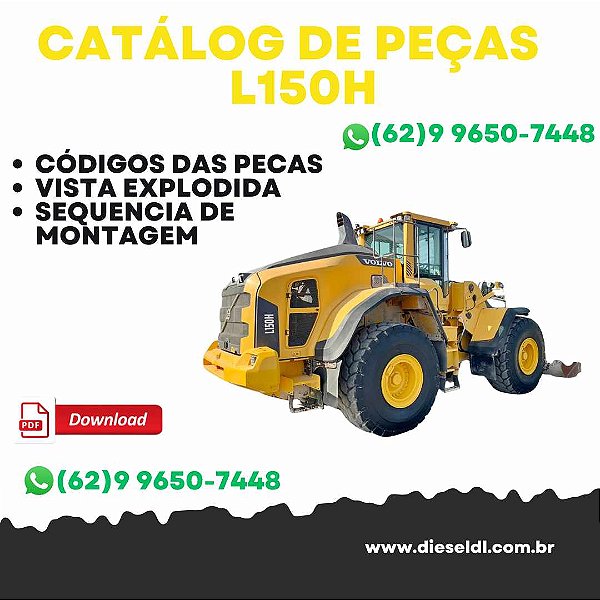 CATÁLOGO DE PEÇAS ESCAVADEIRA L150H VOLVO