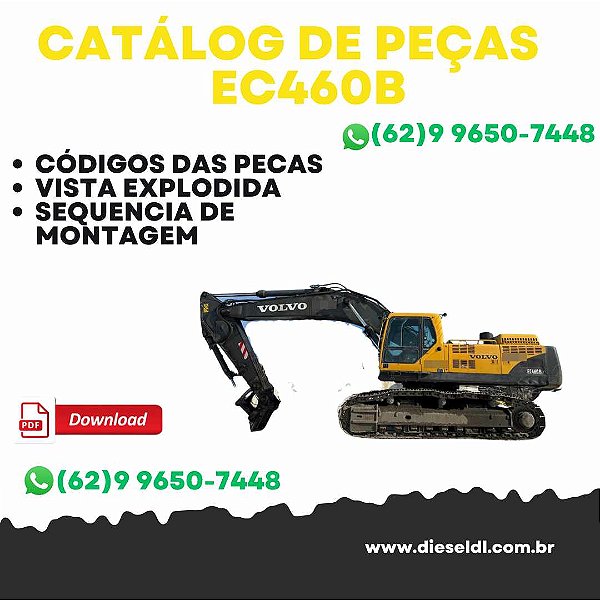 CATÁLOGO DE PEÇAS ESCAVADEIRA EC460B  VOLVO