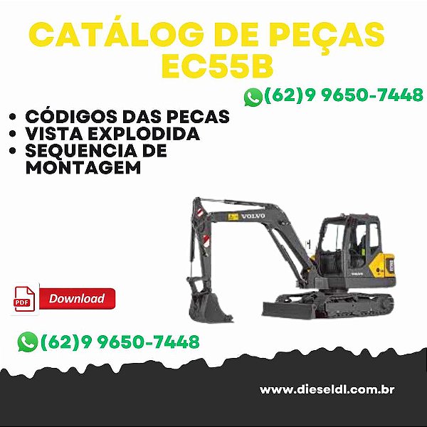 CATÁLOGO DE PEÇAS MINI ESCAVADEIRA EC55B  VOLVO