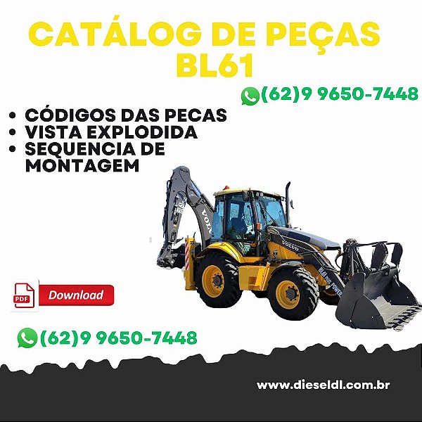 CATÁLOGO DE PEÇAS RETROESCAVADEIRA BL61 VOLVO