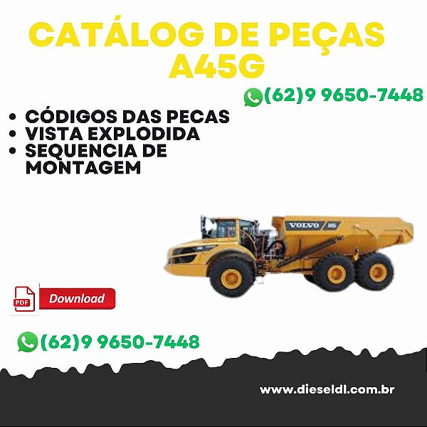 CATÁLOGO DE PEÇAS CAMINHÃO ARTICULADO A45G  VOLVO