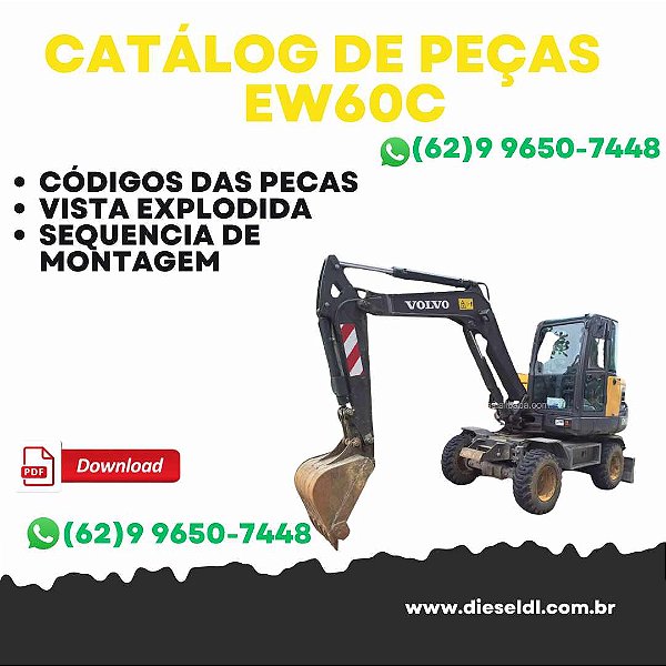 CATÁLOGO DE PEÇAS ESCAVADEIRA DE RODAS EW60C  VOLVO