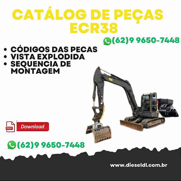 CATÁLOGO DE PEÇAS MINI ESCAVADEIRA ECR38  VOLVO