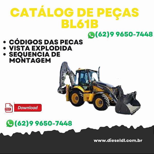 CATÁLOGO DE PEÇAS RETROESCAVADEIRA BL61B VOLVO