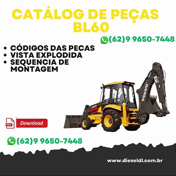 CATÁLOGO DE PEÇAS RETROESCAVADEIRA BL60 VOLVO