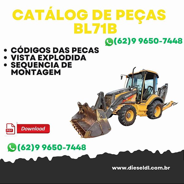 CATÁLOGO DE PEÇAS RETROESCAVADEIRA BL71B VOLVO