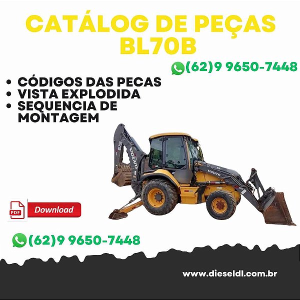CATÁLOGO DE PEÇAS RETROESCAVADEIRA BL70B VOLVO