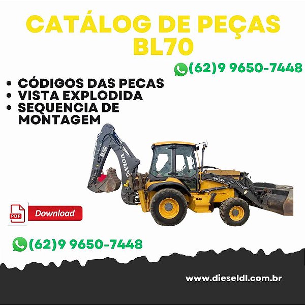 CATÁLOGO DE PEÇAS RETROESCAVADEIRA BL70 VOLVO