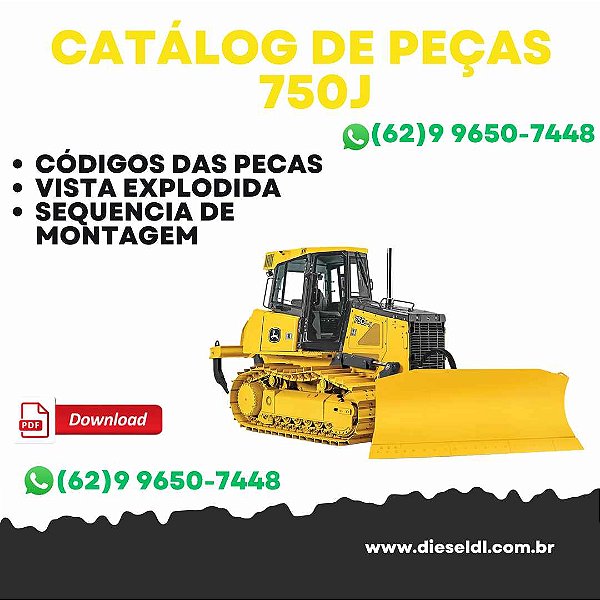 CATÁLOGO DE PEÇAS TRATOR ESTEIRAS JOHN 750J DEERE
