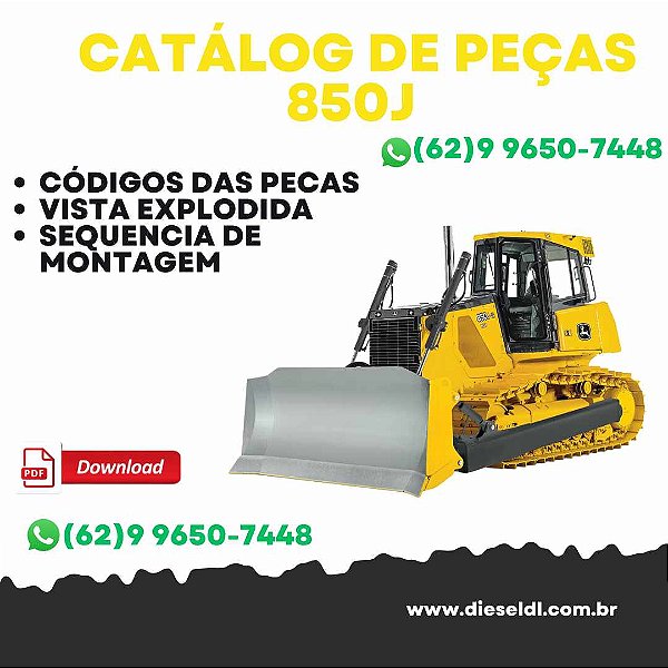 CATÁLOGO DE PEÇAS TRATOR ESTEIRAS JOHN 850J DEERE