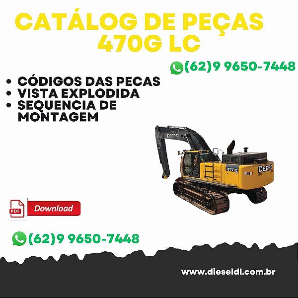 CATÁLOGO DE PEÇAS ESCAVADEIRA 470G LC  JOHN DEERE