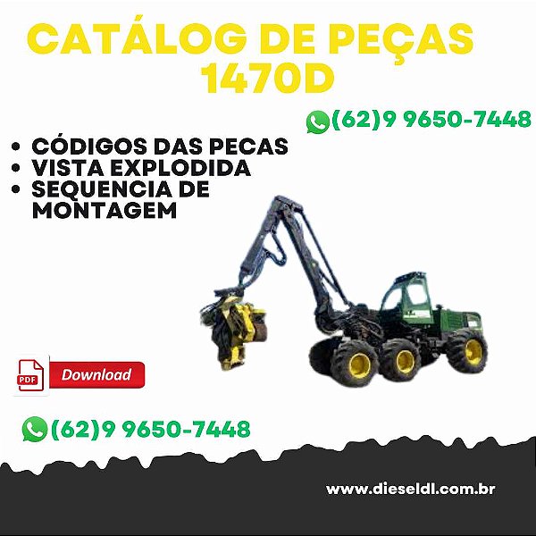 CATÁLOGO DE PEÇAS HARVESTER 1470D  JOHN DEERE