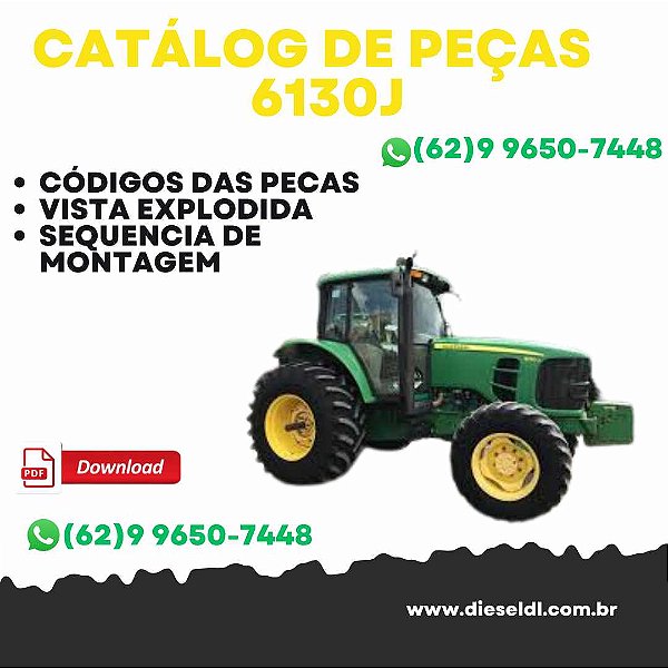 CATÁLOGO DE PEÇAS  TRATOR 6130J JOHN DEERE